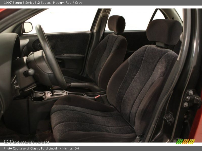 Medium Red / Gray 1997 Saturn S Series SL2 Sedan