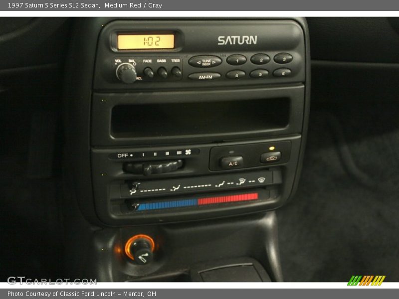 Medium Red / Gray 1997 Saturn S Series SL2 Sedan