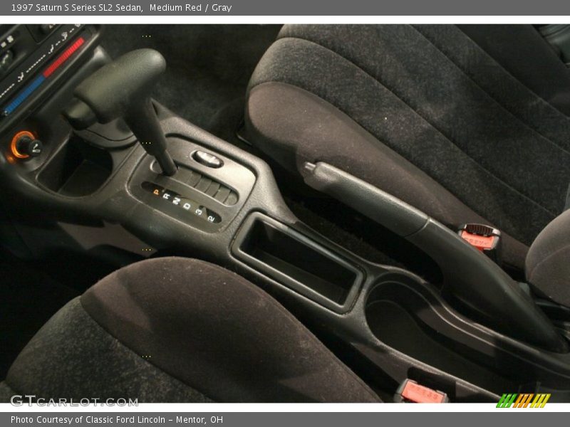 Medium Red / Gray 1997 Saturn S Series SL2 Sedan