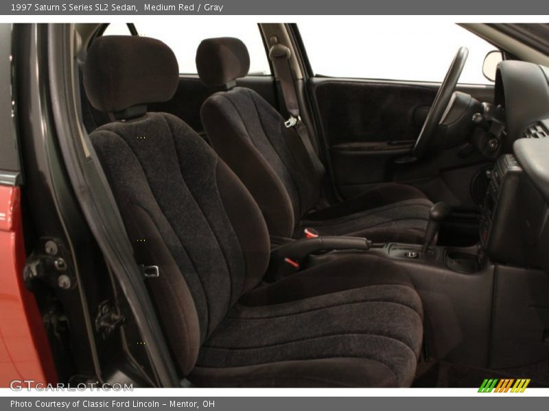 Medium Red / Gray 1997 Saturn S Series SL2 Sedan