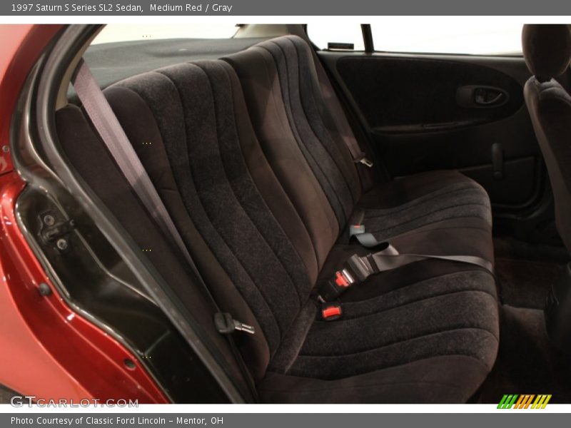 Medium Red / Gray 1997 Saturn S Series SL2 Sedan