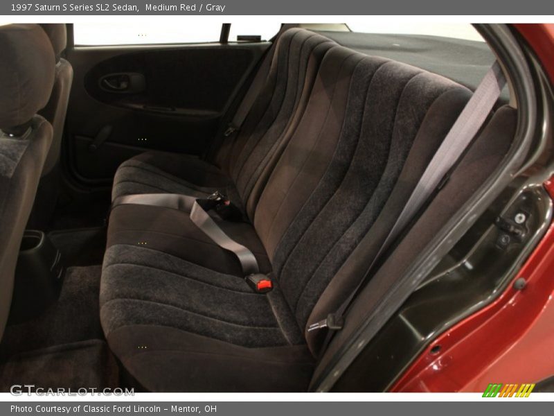 Medium Red / Gray 1997 Saturn S Series SL2 Sedan