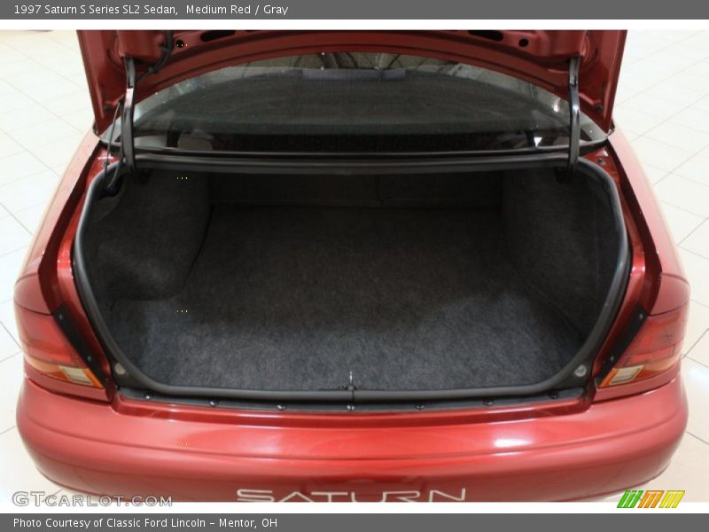 Medium Red / Gray 1997 Saturn S Series SL2 Sedan