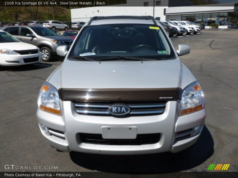 Steel Silver Metallic / Black 2008 Kia Sportage EX V6 4x4