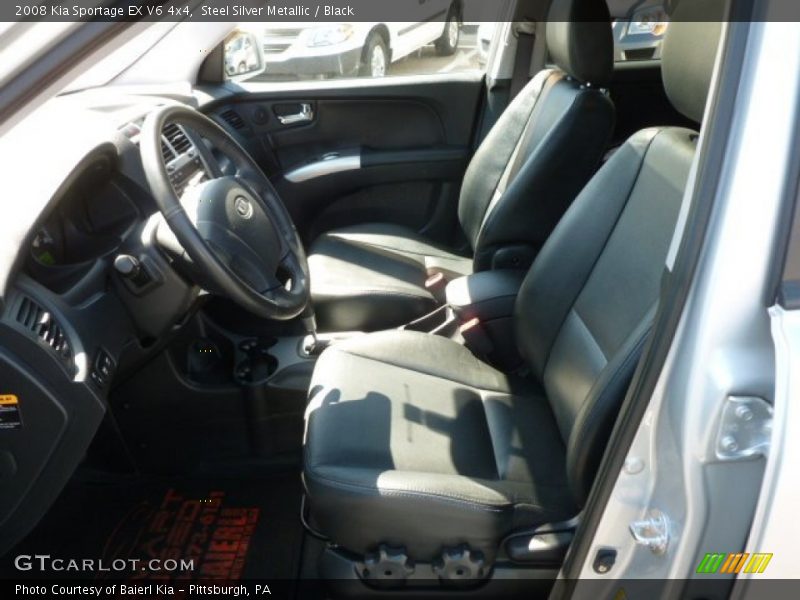 Steel Silver Metallic / Black 2008 Kia Sportage EX V6 4x4