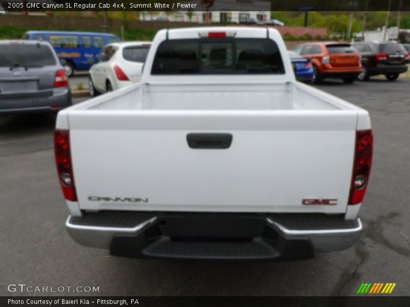 Summit White / Pewter 2005 GMC Canyon SL Regular Cab 4x4