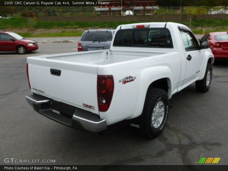 Summit White / Pewter 2005 GMC Canyon SL Regular Cab 4x4