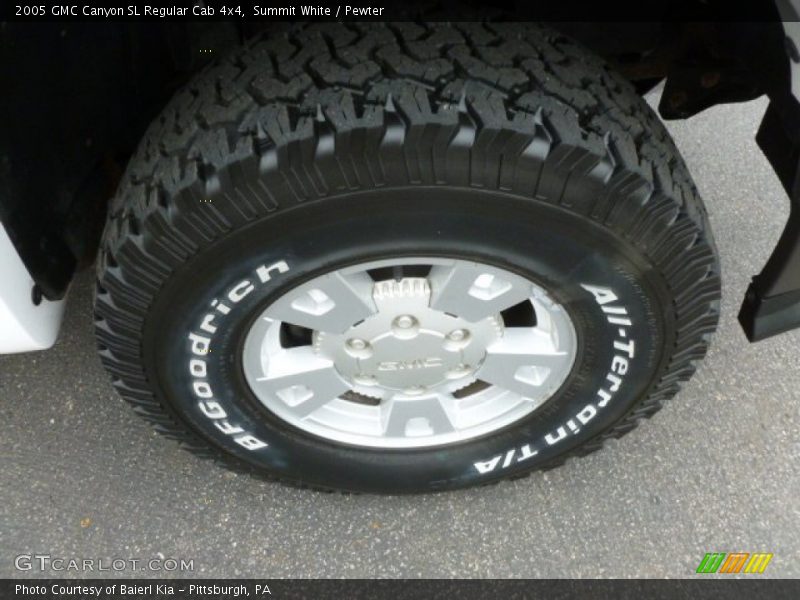 Summit White / Pewter 2005 GMC Canyon SL Regular Cab 4x4