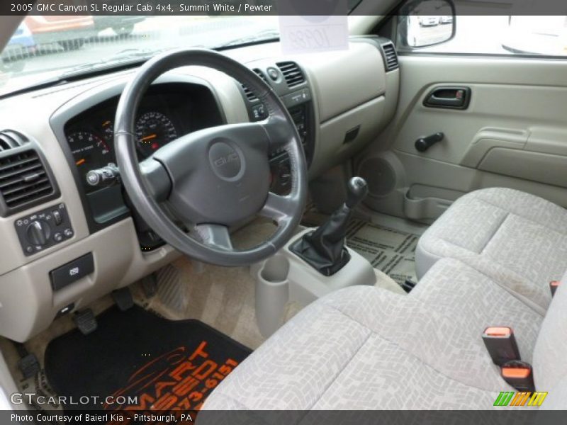 Summit White / Pewter 2005 GMC Canyon SL Regular Cab 4x4