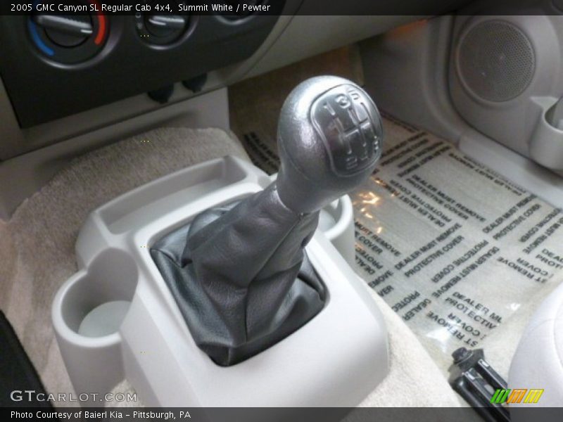 Summit White / Pewter 2005 GMC Canyon SL Regular Cab 4x4