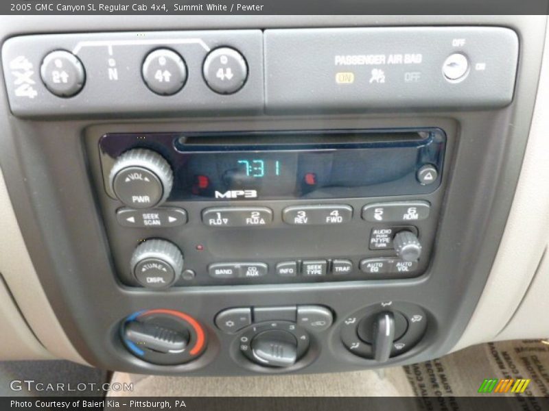 Summit White / Pewter 2005 GMC Canyon SL Regular Cab 4x4