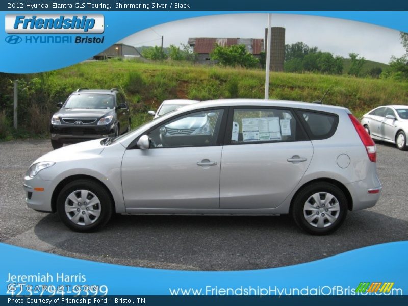 Shimmering Silver / Black 2012 Hyundai Elantra GLS Touring