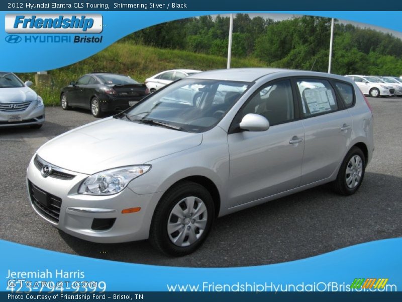 Shimmering Silver / Black 2012 Hyundai Elantra GLS Touring