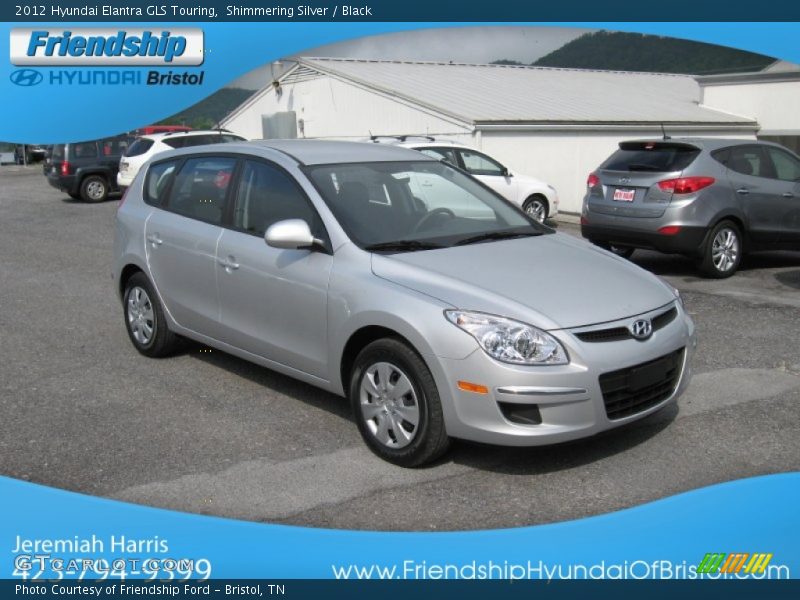 Shimmering Silver / Black 2012 Hyundai Elantra GLS Touring