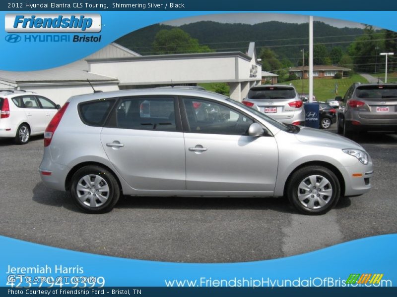 Shimmering Silver / Black 2012 Hyundai Elantra GLS Touring