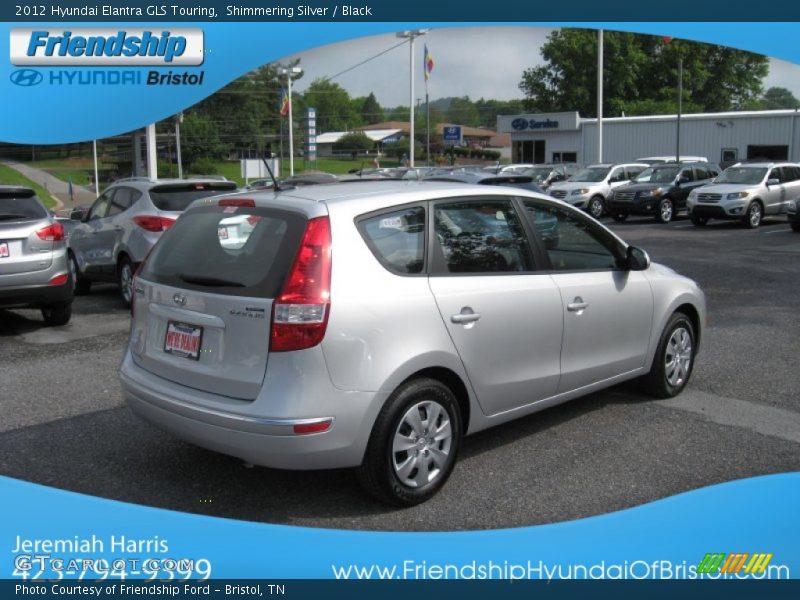 Shimmering Silver / Black 2012 Hyundai Elantra GLS Touring