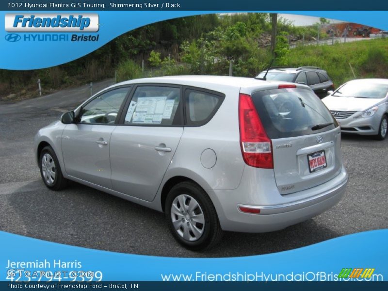 Shimmering Silver / Black 2012 Hyundai Elantra GLS Touring