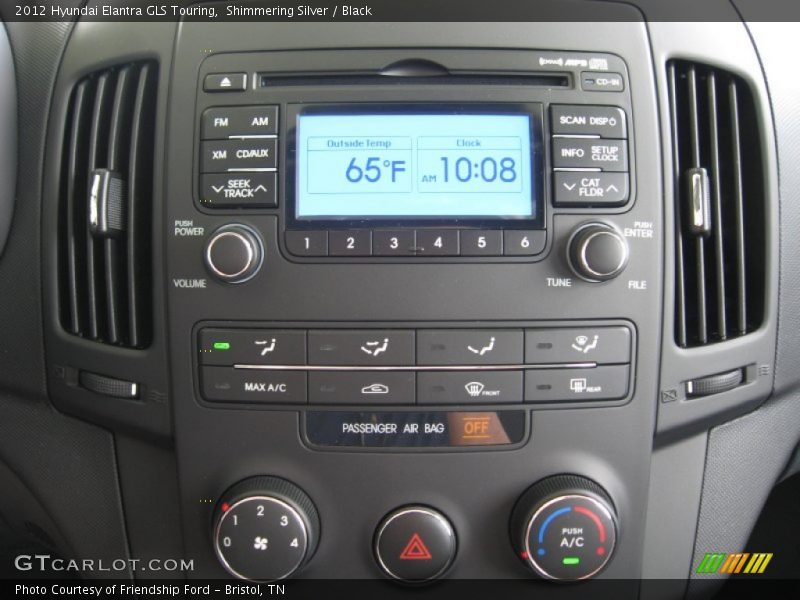 Shimmering Silver / Black 2012 Hyundai Elantra GLS Touring