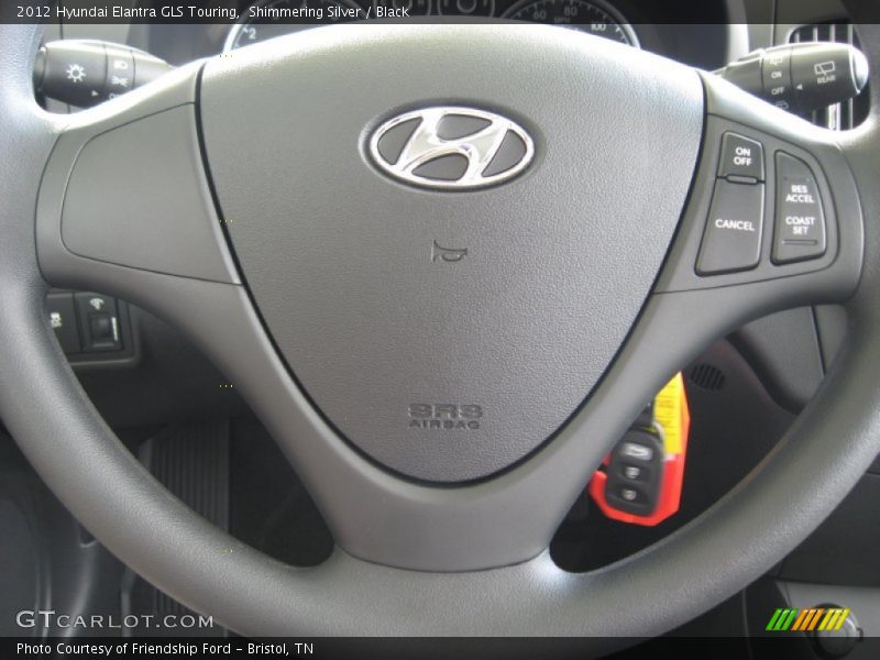 Shimmering Silver / Black 2012 Hyundai Elantra GLS Touring