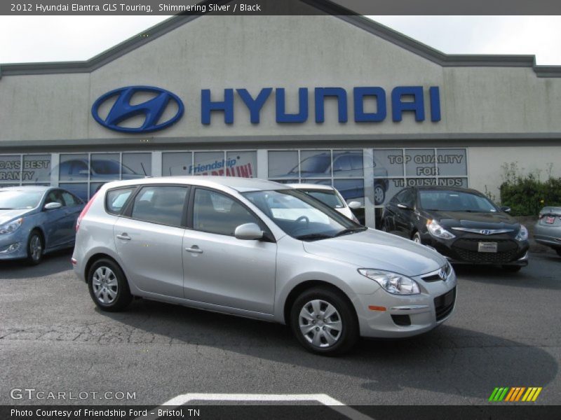 Shimmering Silver / Black 2012 Hyundai Elantra GLS Touring