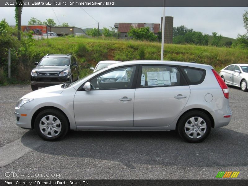Shimmering Silver / Black 2012 Hyundai Elantra GLS Touring