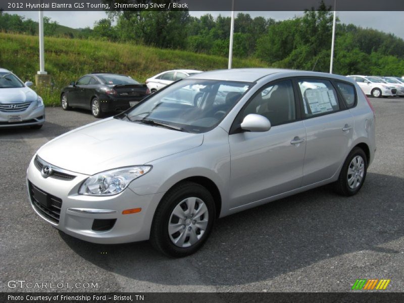 Shimmering Silver / Black 2012 Hyundai Elantra GLS Touring