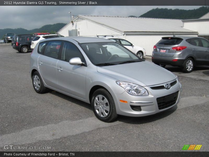 Shimmering Silver / Black 2012 Hyundai Elantra GLS Touring