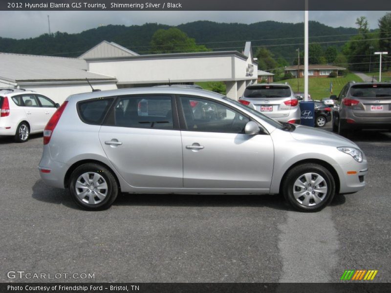 Shimmering Silver / Black 2012 Hyundai Elantra GLS Touring