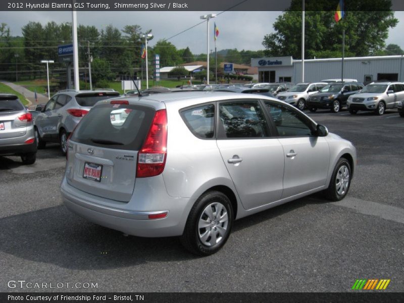 Shimmering Silver / Black 2012 Hyundai Elantra GLS Touring
