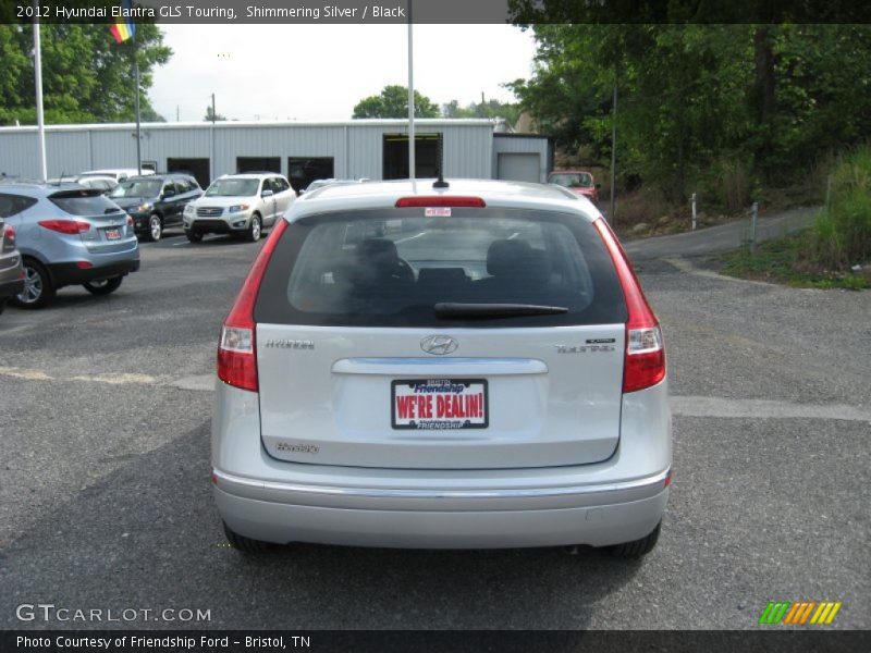 Shimmering Silver / Black 2012 Hyundai Elantra GLS Touring