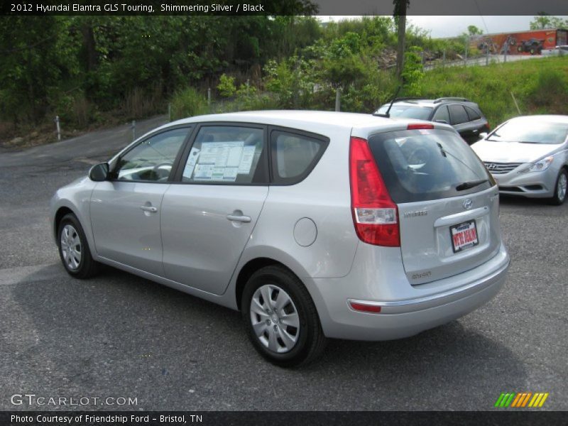 Shimmering Silver / Black 2012 Hyundai Elantra GLS Touring