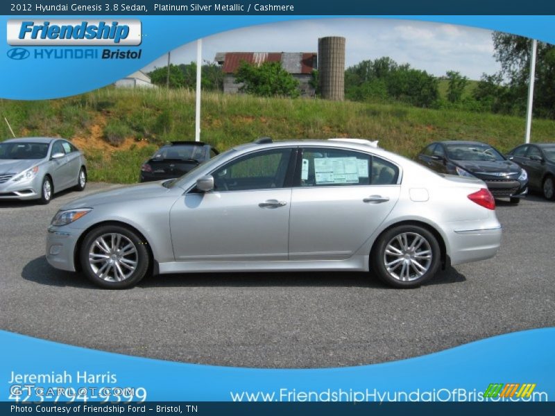 Platinum Silver Metallic / Cashmere 2012 Hyundai Genesis 3.8 Sedan