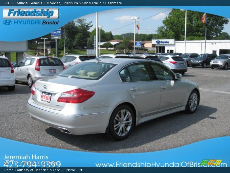 Platinum Silver Metallic / Cashmere 2012 Hyundai Genesis 3.8 Sedan