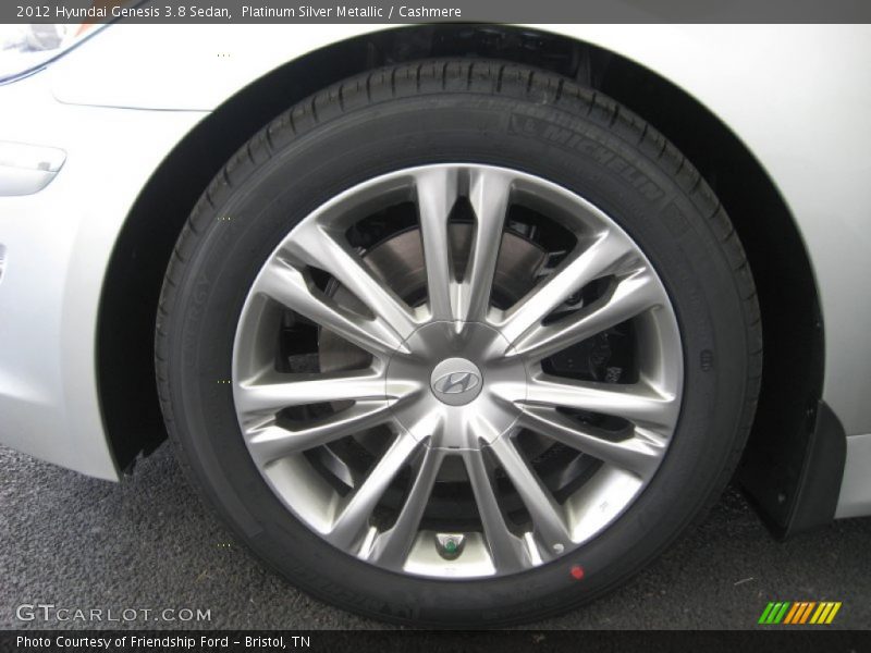 Platinum Silver Metallic / Cashmere 2012 Hyundai Genesis 3.8 Sedan