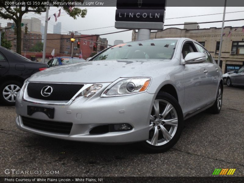 Mercury Metallic / Light Gray 2008 Lexus GS 350 AWD