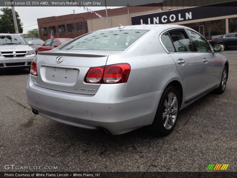 Mercury Metallic / Light Gray 2008 Lexus GS 350 AWD