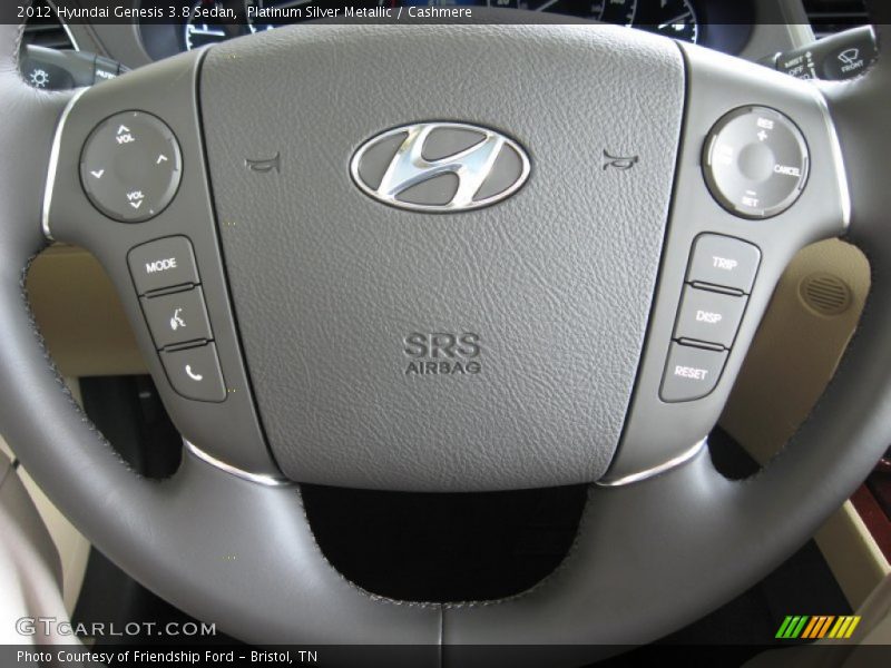 Platinum Silver Metallic / Cashmere 2012 Hyundai Genesis 3.8 Sedan