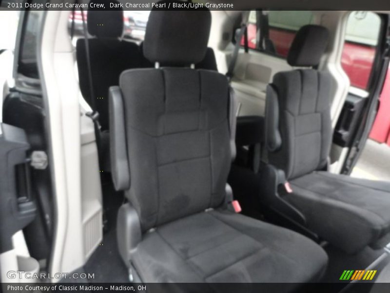 Dark Charcoal Pearl / Black/Light Graystone 2011 Dodge Grand Caravan Crew