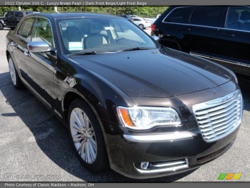 Luxury Brown Pearl / Dark Frost Beige/Light Frost Beige 2012 Chrysler 300 C