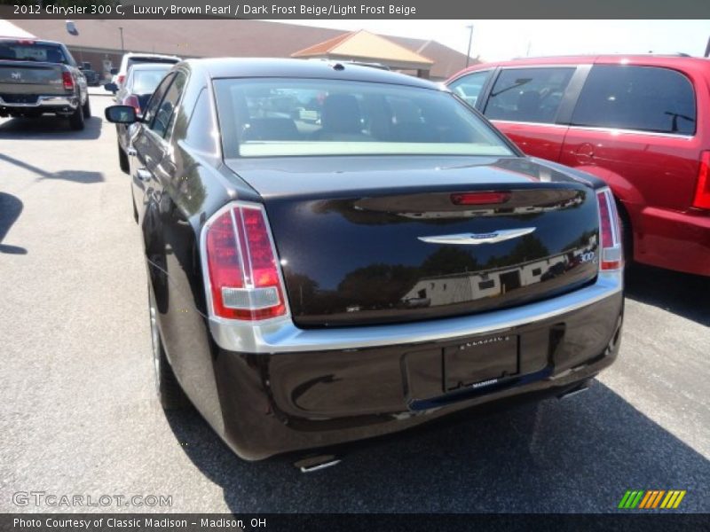 Luxury Brown Pearl / Dark Frost Beige/Light Frost Beige 2012 Chrysler 300 C