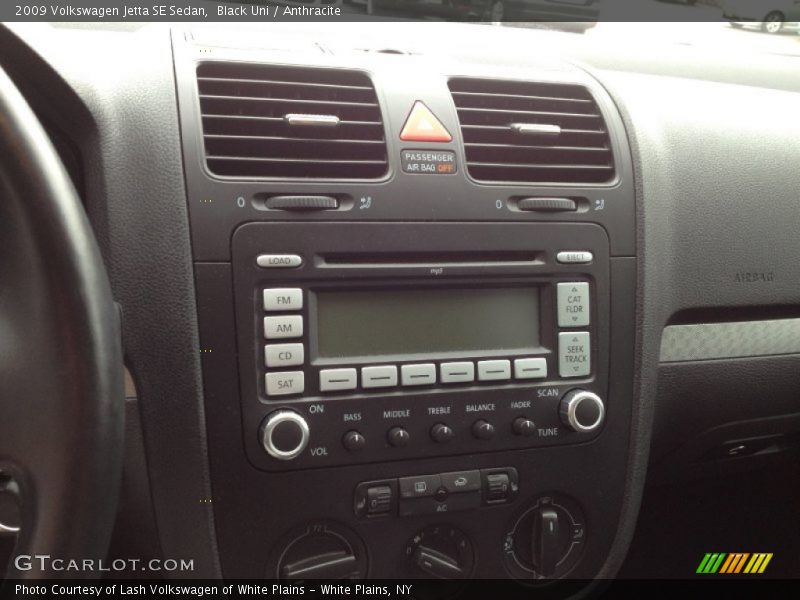 Black Uni / Anthracite 2009 Volkswagen Jetta SE Sedan