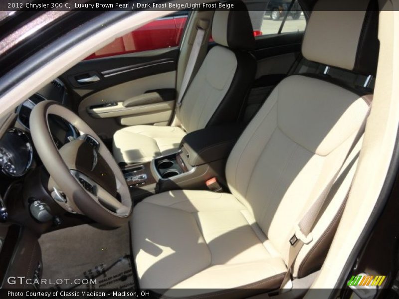 Luxury Brown Pearl / Dark Frost Beige/Light Frost Beige 2012 Chrysler 300 C