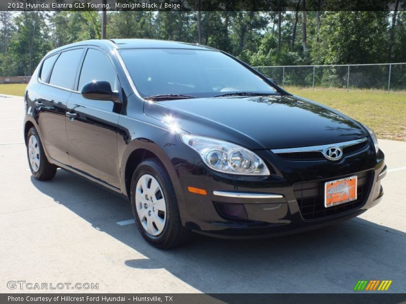 Midnight Black / Beige 2012 Hyundai Elantra GLS Touring