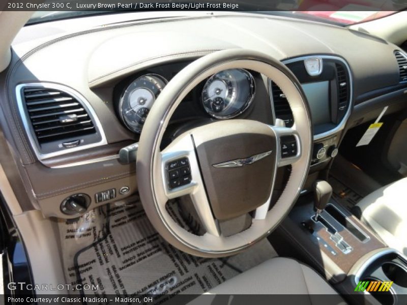 Luxury Brown Pearl / Dark Frost Beige/Light Frost Beige 2012 Chrysler 300 C