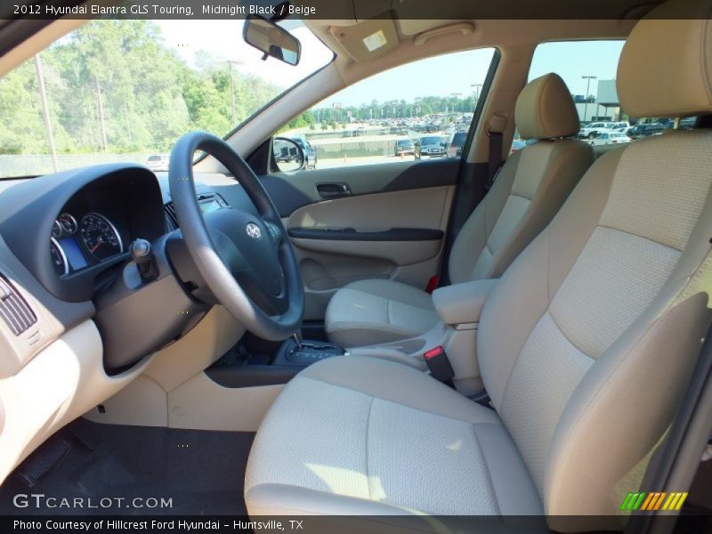 Midnight Black / Beige 2012 Hyundai Elantra GLS Touring