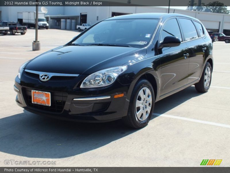 Midnight Black / Beige 2012 Hyundai Elantra GLS Touring