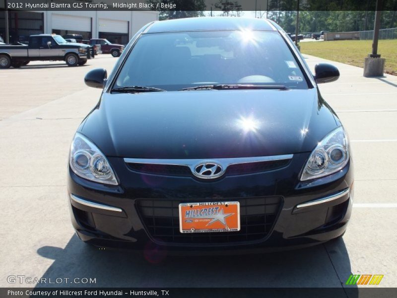 Midnight Black / Beige 2012 Hyundai Elantra GLS Touring