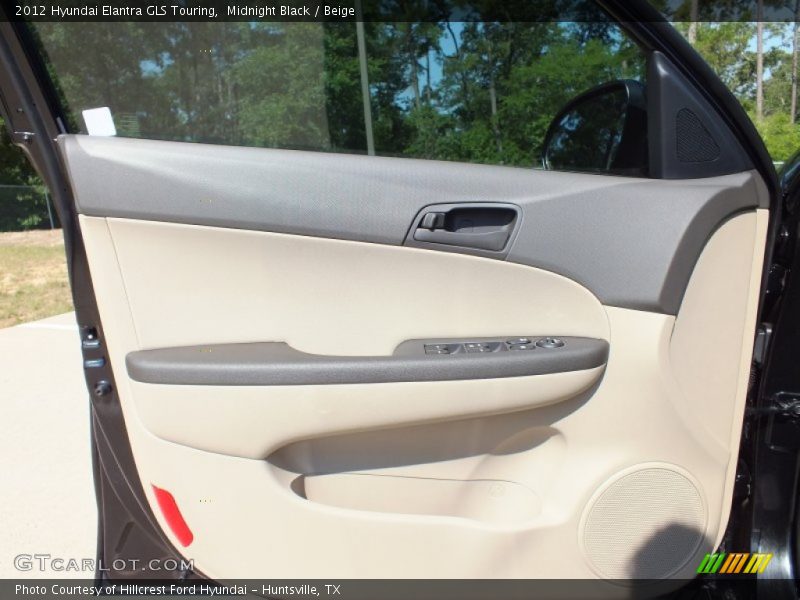 Midnight Black / Beige 2012 Hyundai Elantra GLS Touring