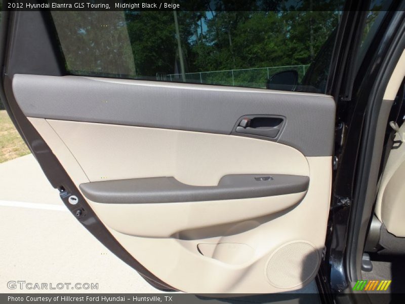Midnight Black / Beige 2012 Hyundai Elantra GLS Touring
