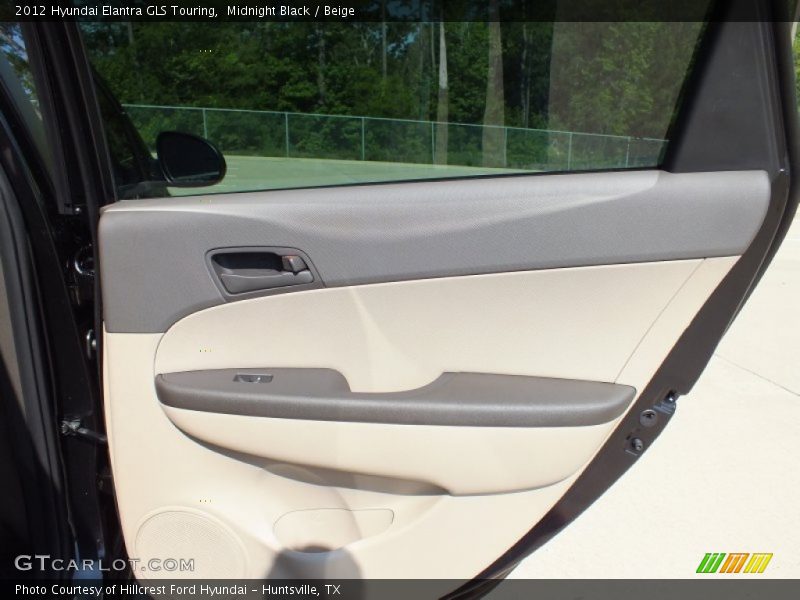 Midnight Black / Beige 2012 Hyundai Elantra GLS Touring